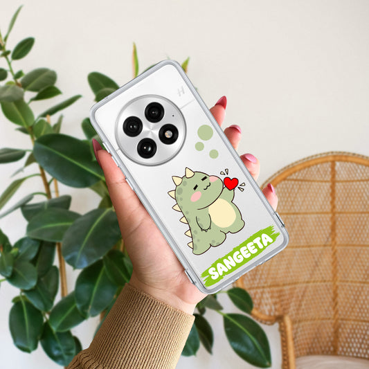 Mini Dino Customize Transparent Silicon Case For OnePlus - ShopOnCliQ