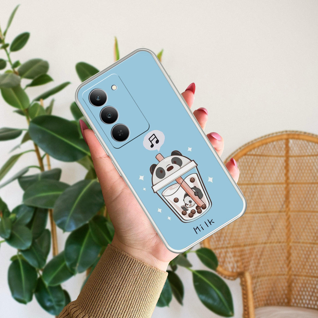 Cartoon Milk Tea We Bare Bears Silicon Case For Realme/Narzo