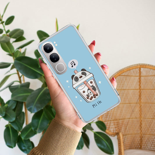 Cartoon Milk Tea We Bare Bears Silicon Case For Vivo