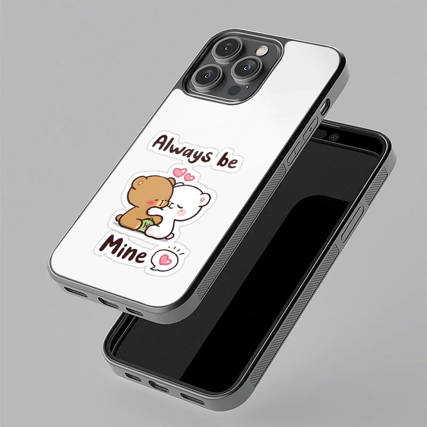 Cute Cuddle Bears Glass Case Cover For Oneplus