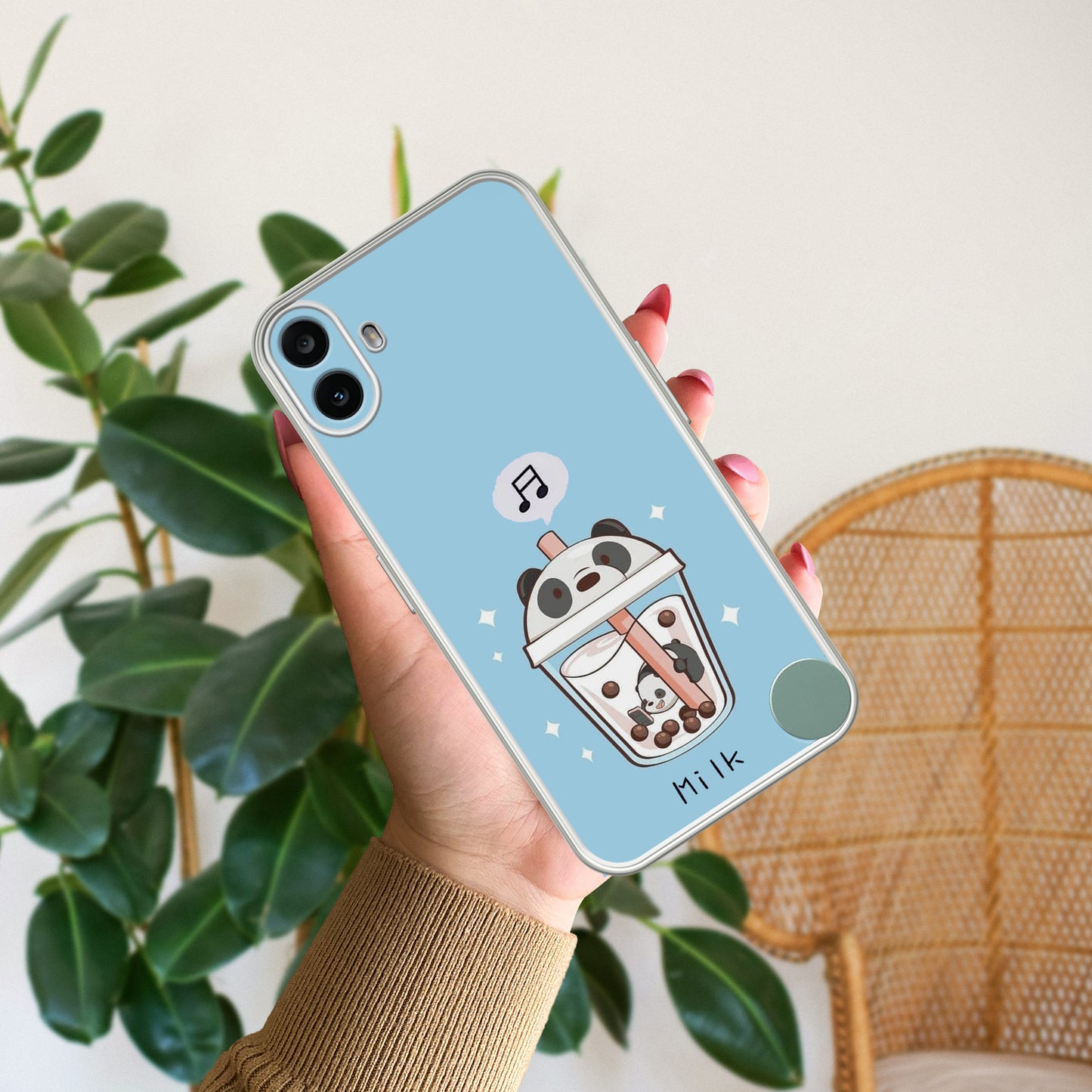 Cartoon Milk Tea We Bare Bears Silicon Case For Nothing