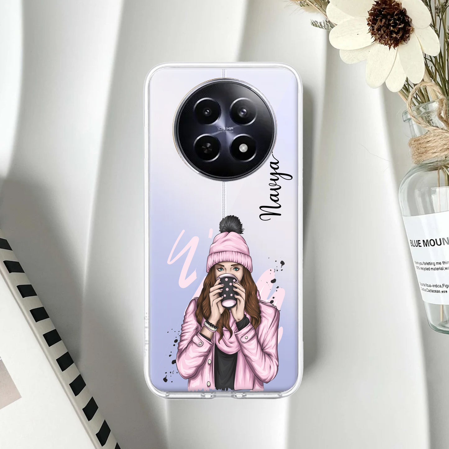 Coffee Time Customize Transparent Silicon Case For Realme/Narzo