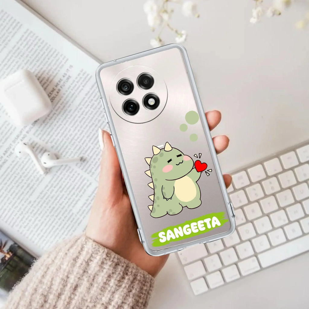 Mini Dino Customize Transparent Silicon Case For OnePlus Nord CE 2 5G