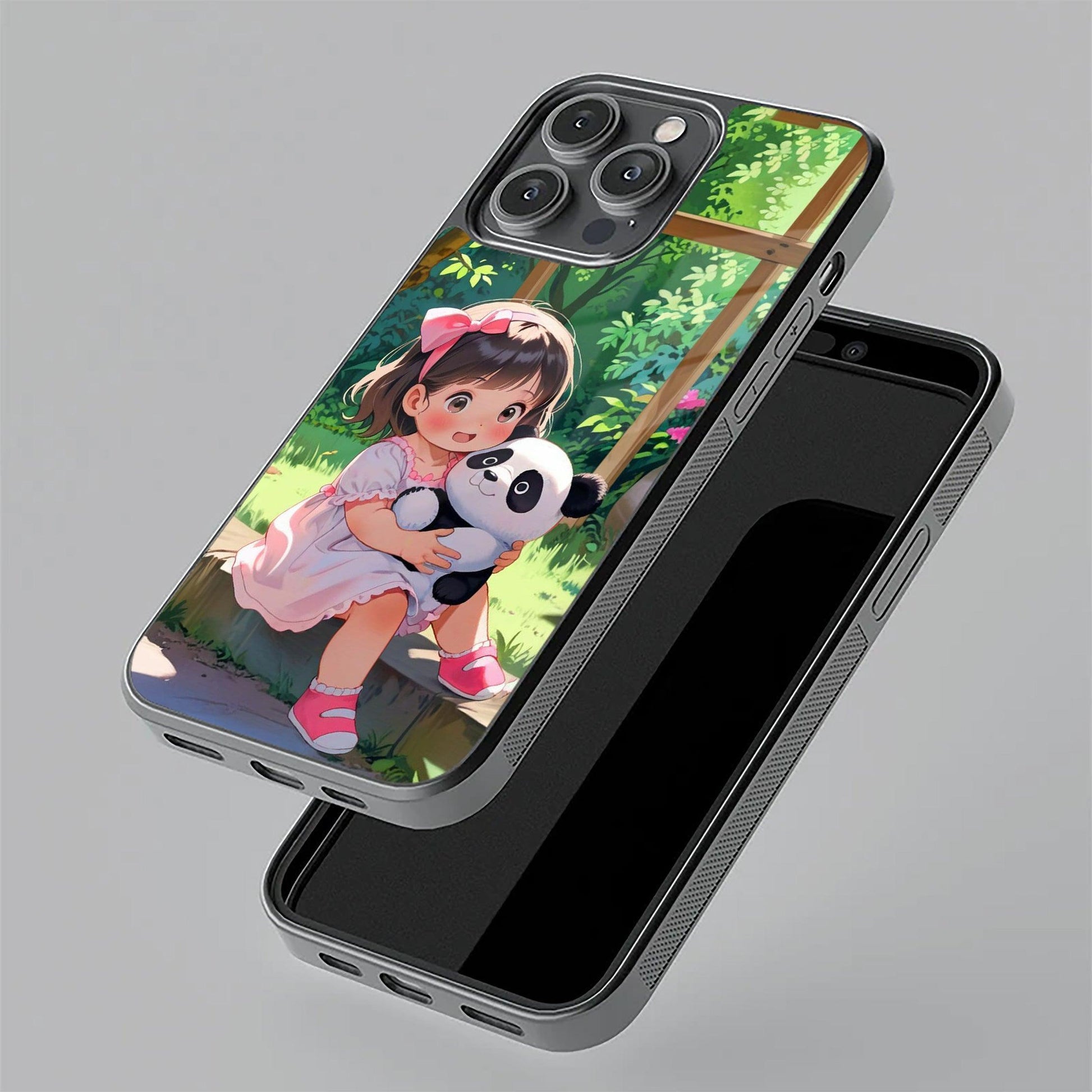 Blush & Panda Glass Case Cover For Vivo - ShopOnCliQ