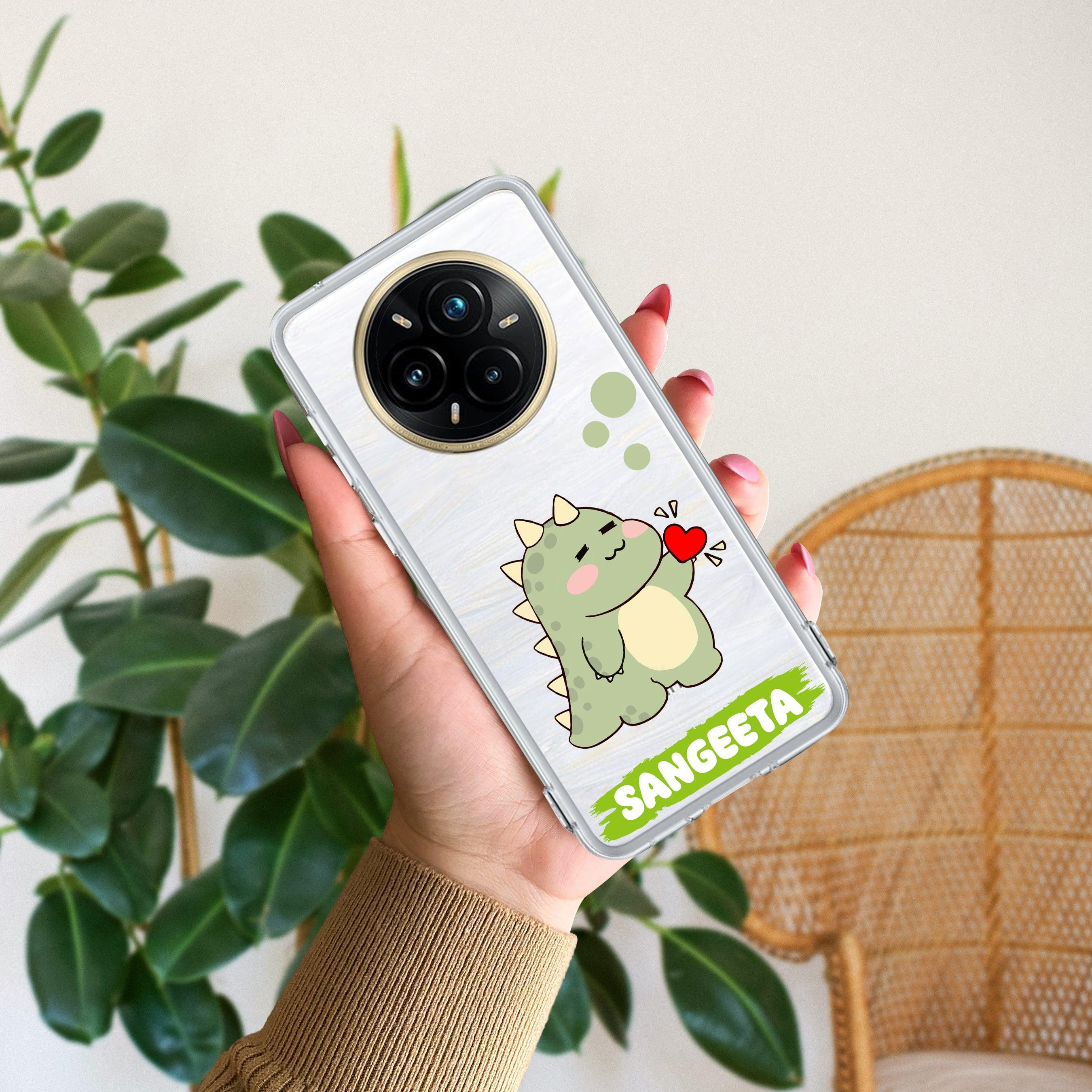 Mini Dino Customize Transparent Silicon Case For Realme 12 Pro Plus 5G