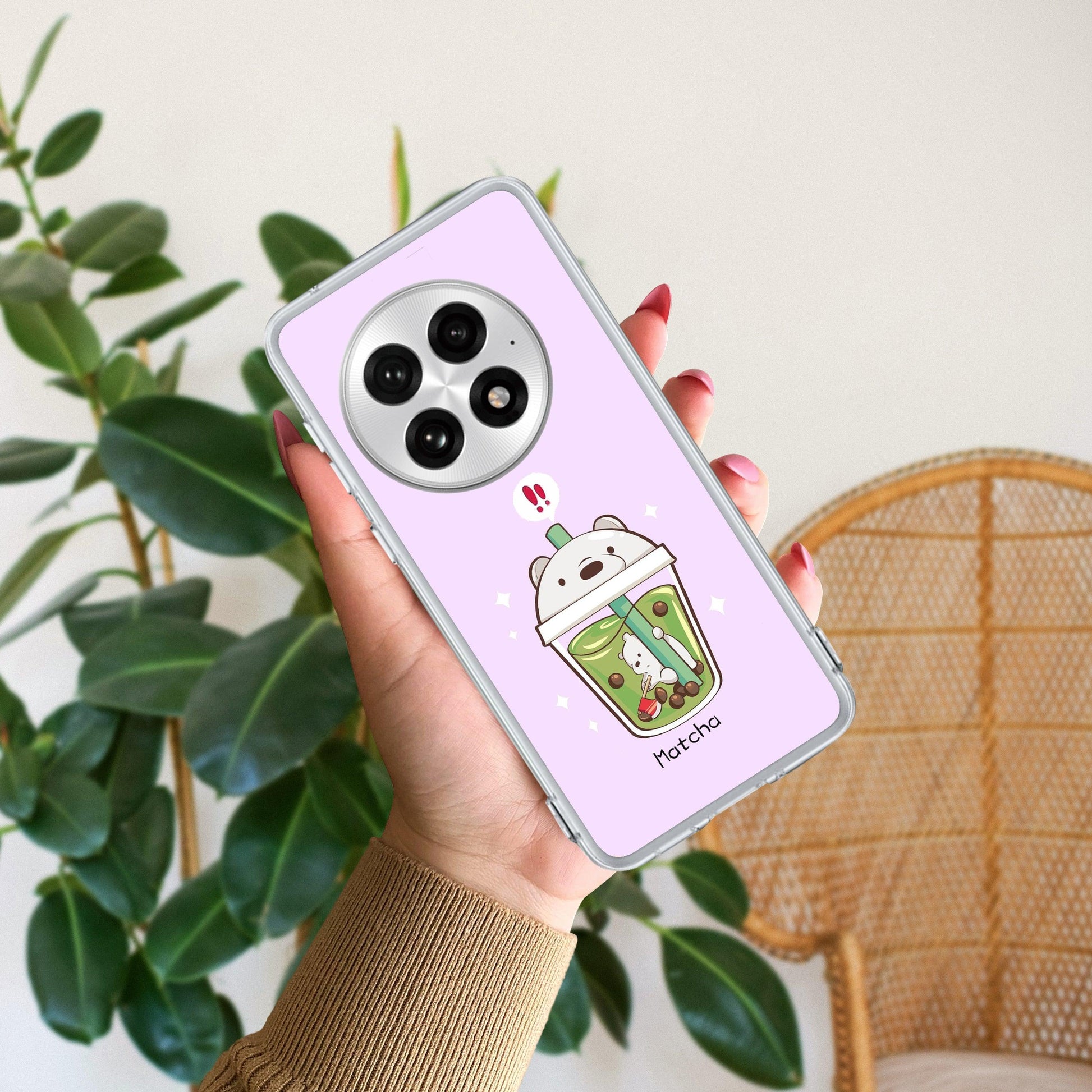 Cartoon Matcha Tea We Bare Bears Silicon Case For OnePlus - ShopOnCliQ