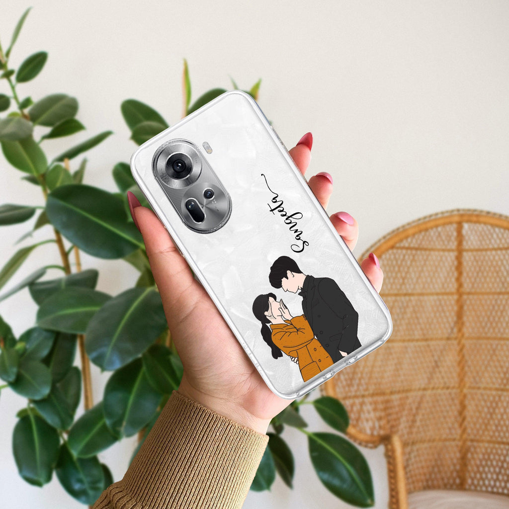 Couple Customize Anti Yellow Case For Oppo Reno 11 5G