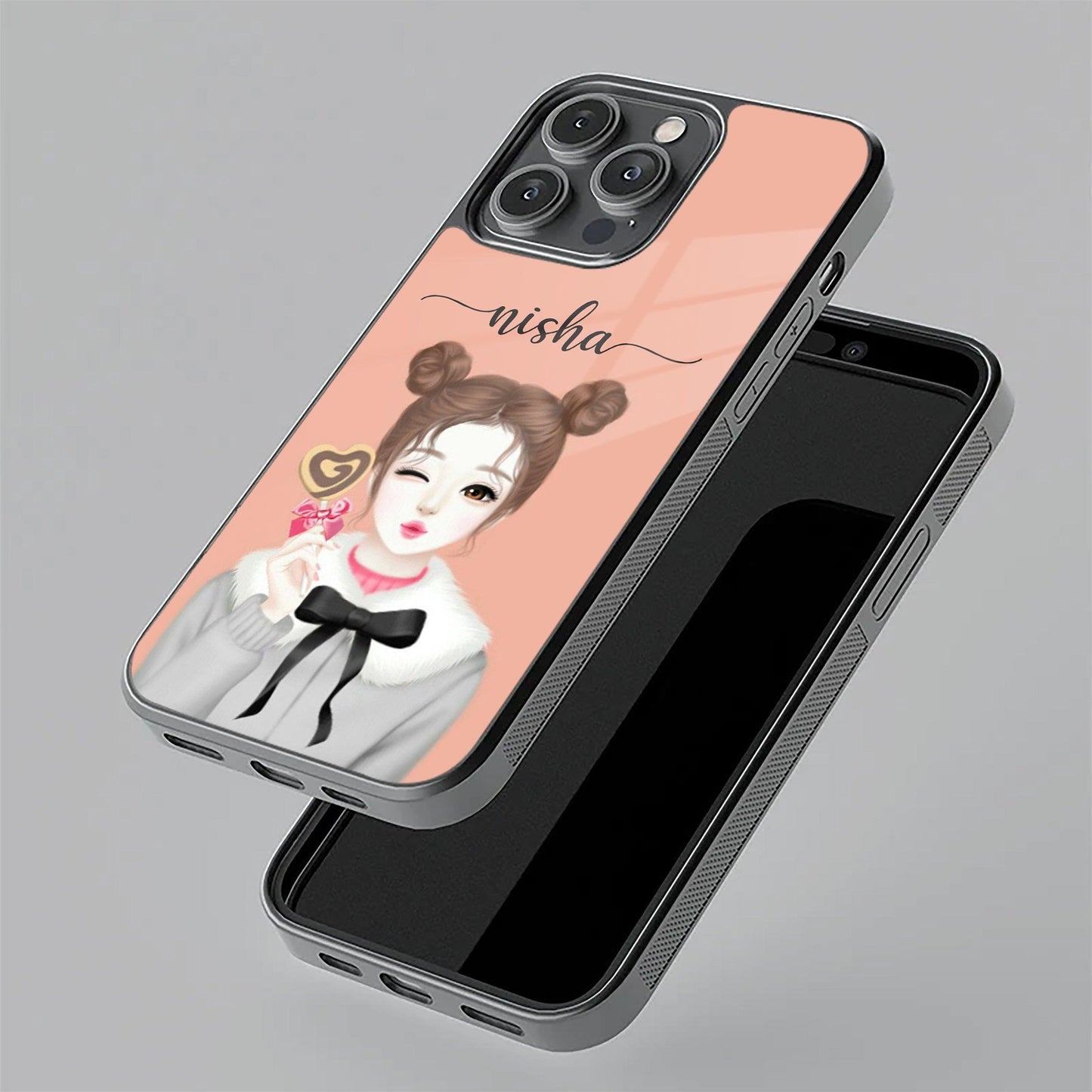 Candy Wink Customize Glass Case Cover For Oneplus