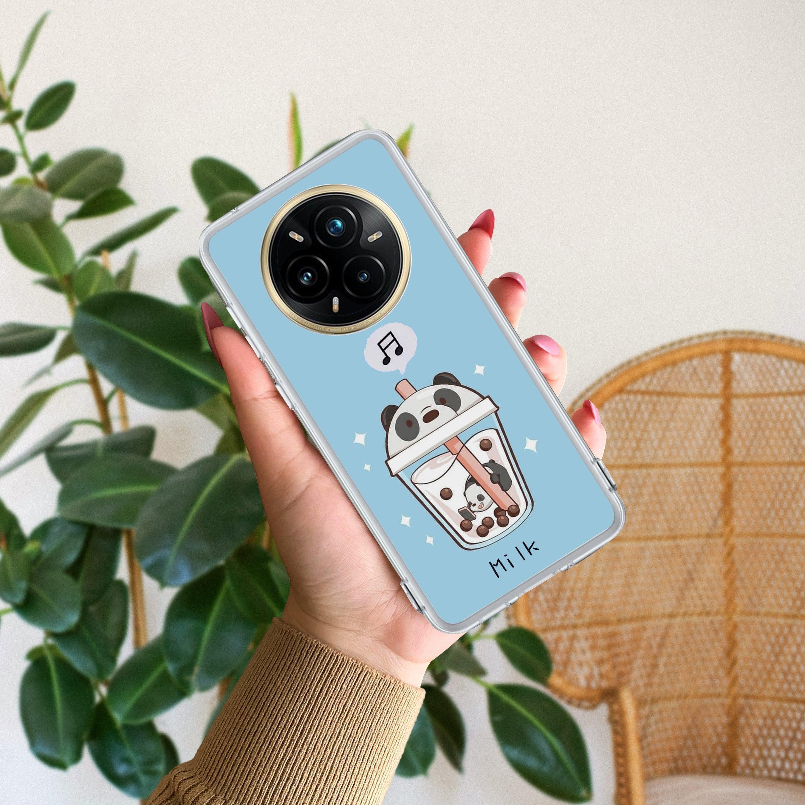 Cartoon Milk Tea We Bare Bears Silicon Case For Realme 12 5G