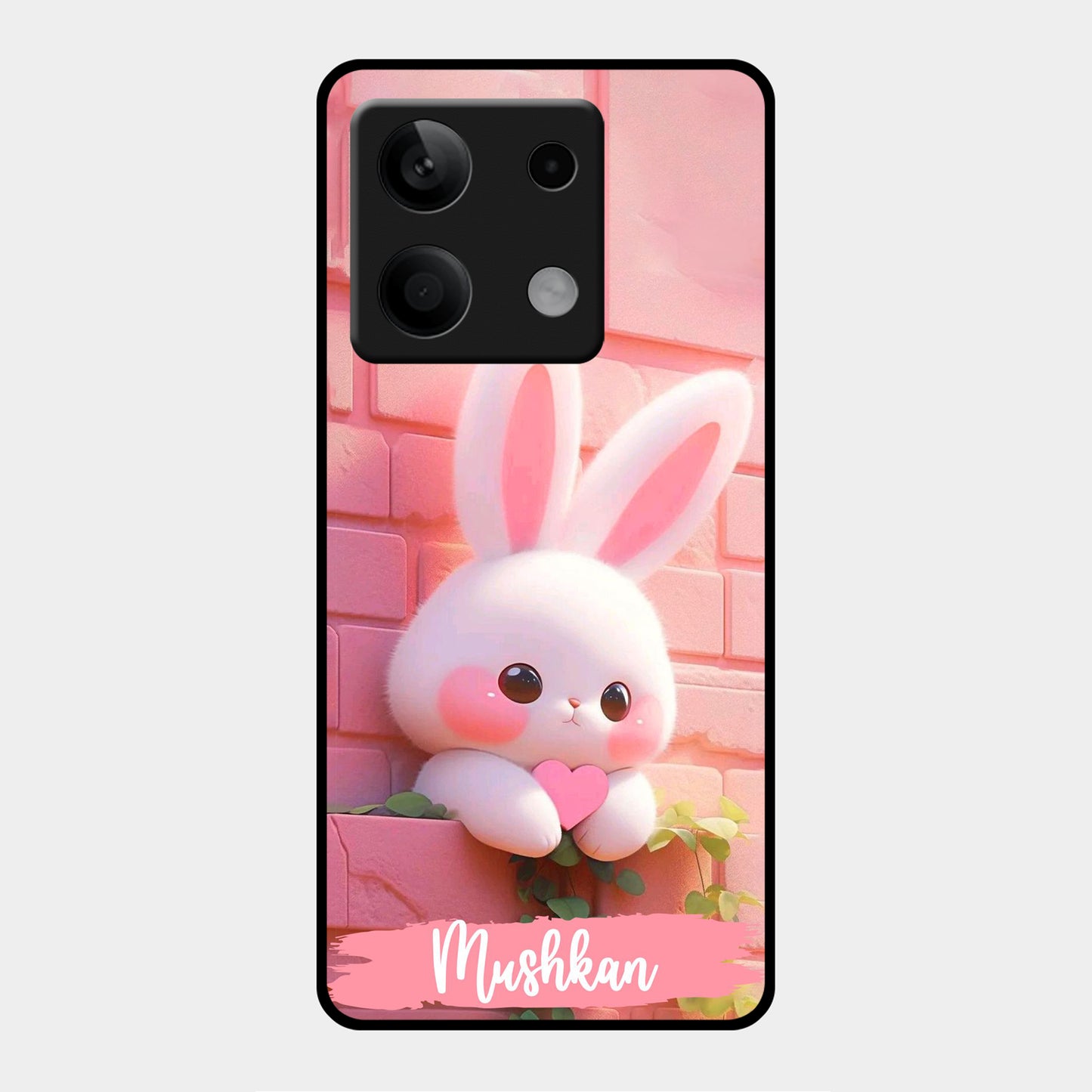 Bunny Glossy Metal Case Cover For Redmi