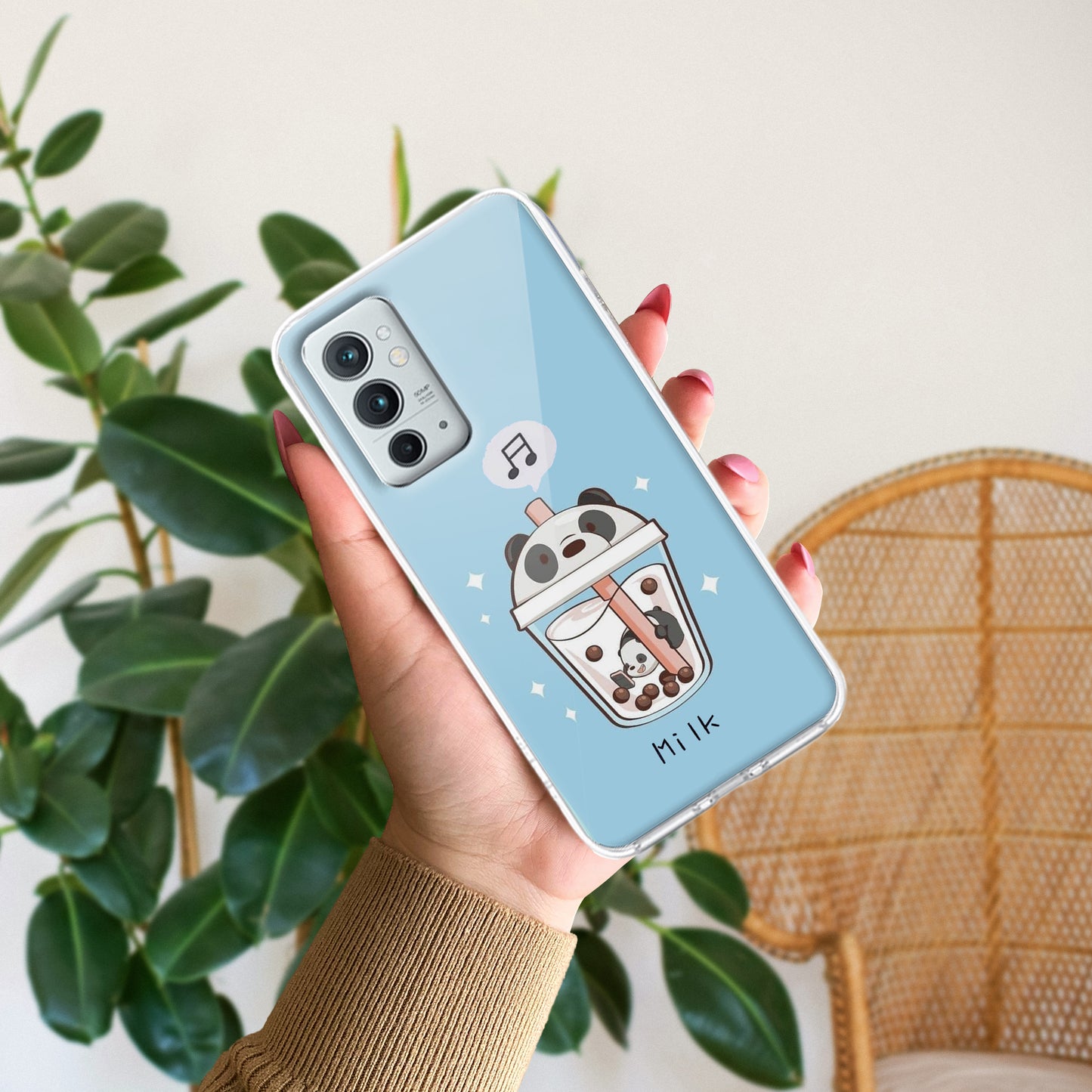 Cartoon Milk Tea We Bare Bears Silicon Case For OnePlus