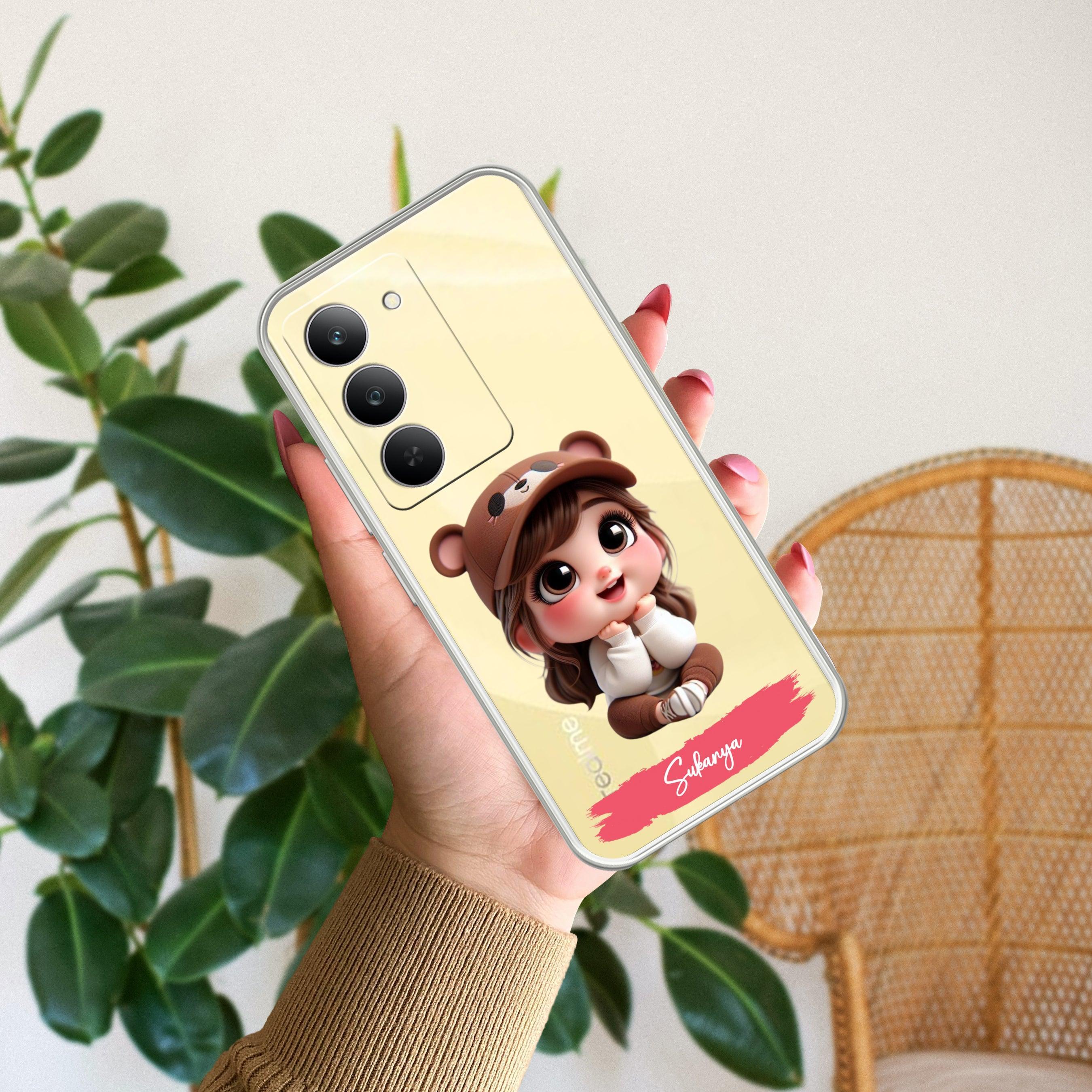 Little Girl Customize Anti Yelllow Case For Realme 14x 5G