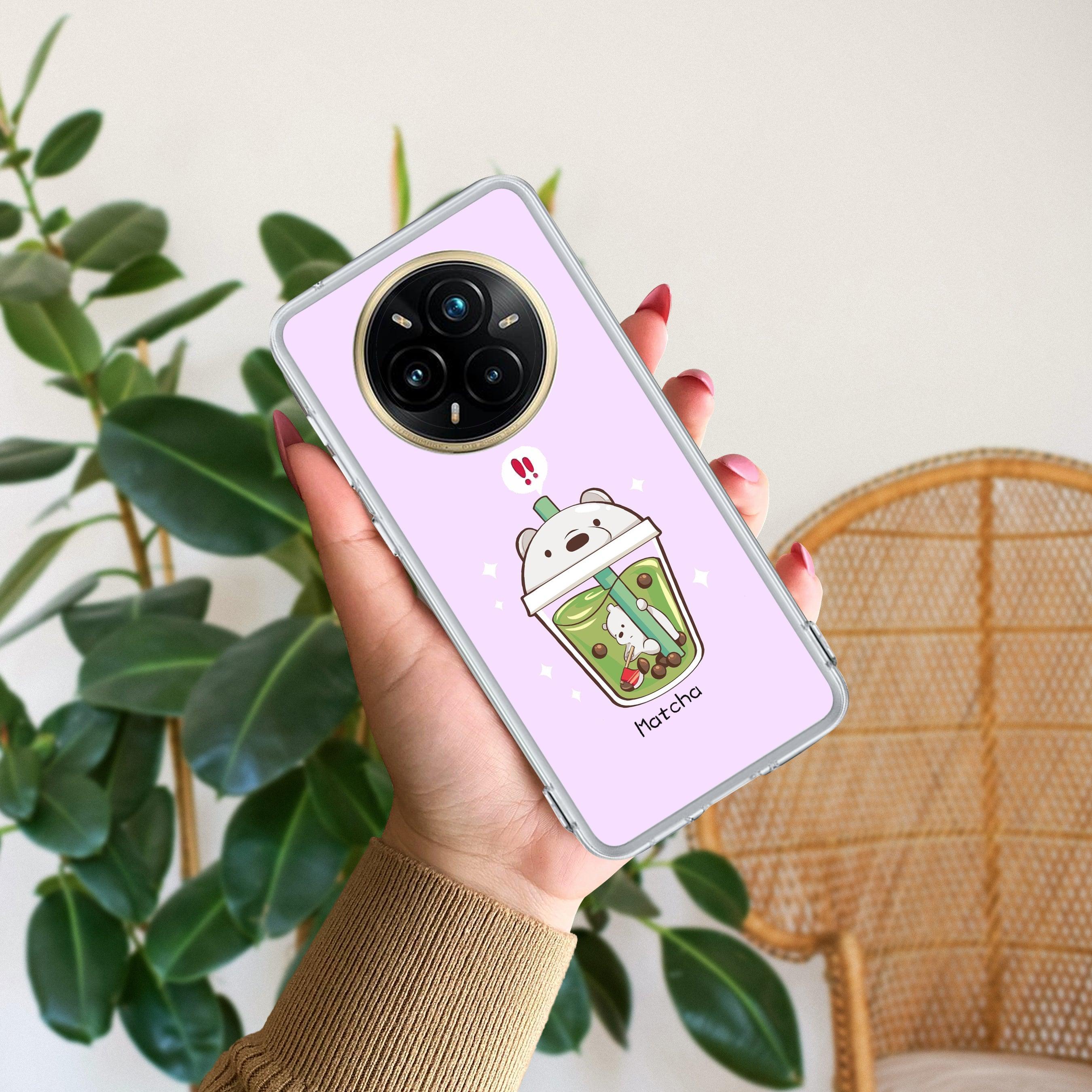 Cartoon Matcha Tea We Bare Bears Silicon Case For Realme 12 Plus 5G