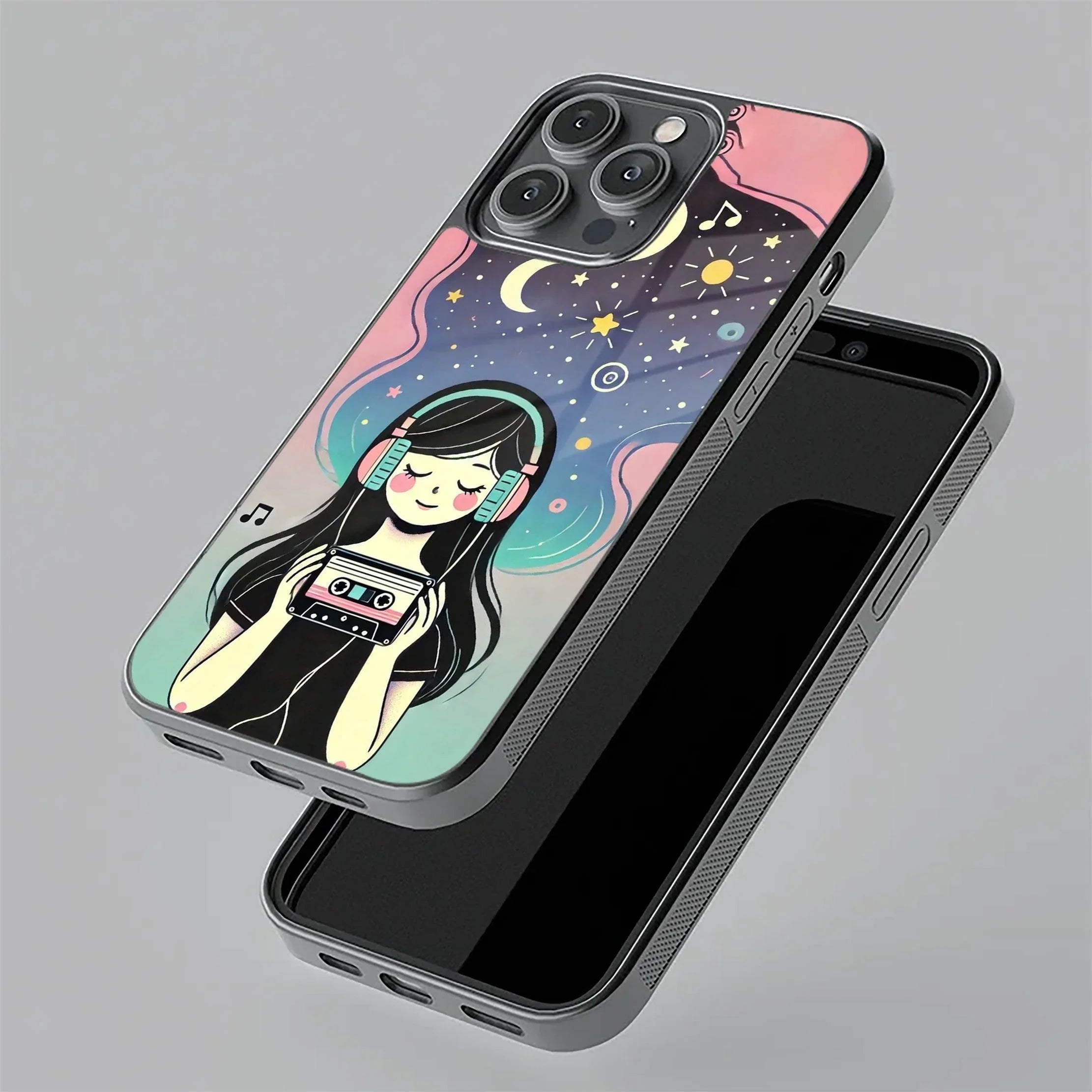 Luna Glass Case Cover For iQOO - ShopOnCliQ