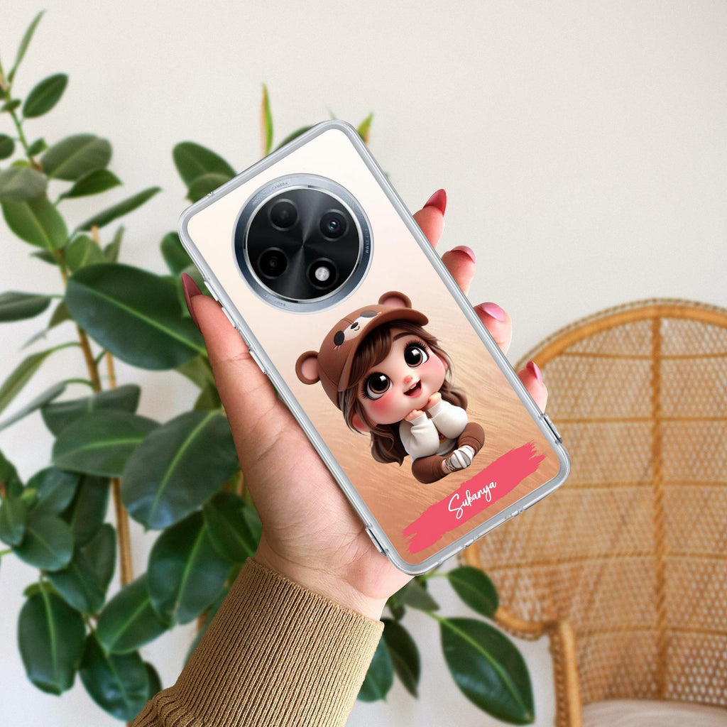 Little Girl Customize Anti Yellow Case For Oppo F27 5G