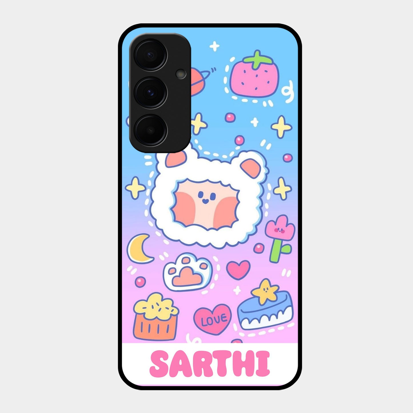Sheep  Glossy Metal Case Cover For Samsung