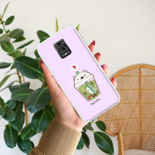 Cartoon Matcha Tea We Bare Bears Silicon Case For Poco