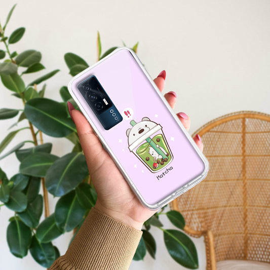 Cartoon Matcha Tea We Bare Bears Silicon Case For iQOO