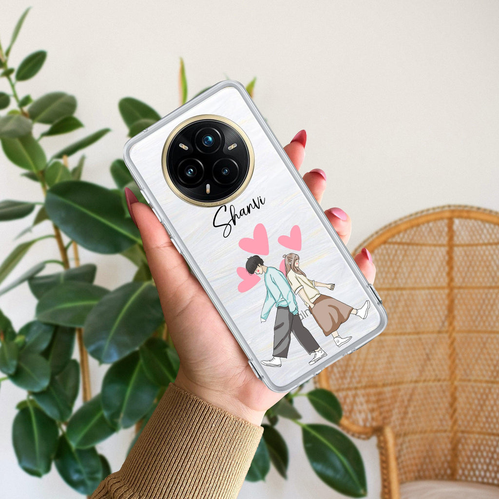 Love Couple Customize Transparent Silicon Case For Realme/Narzo - ShopOnCliQ