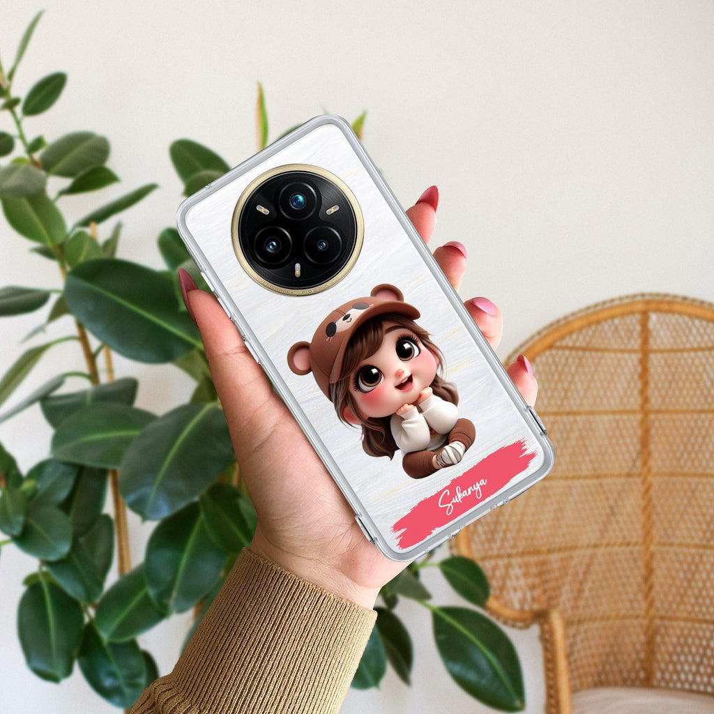 Little Girl Customize Transparent Silicon Case For Realme 12 Plus 5G