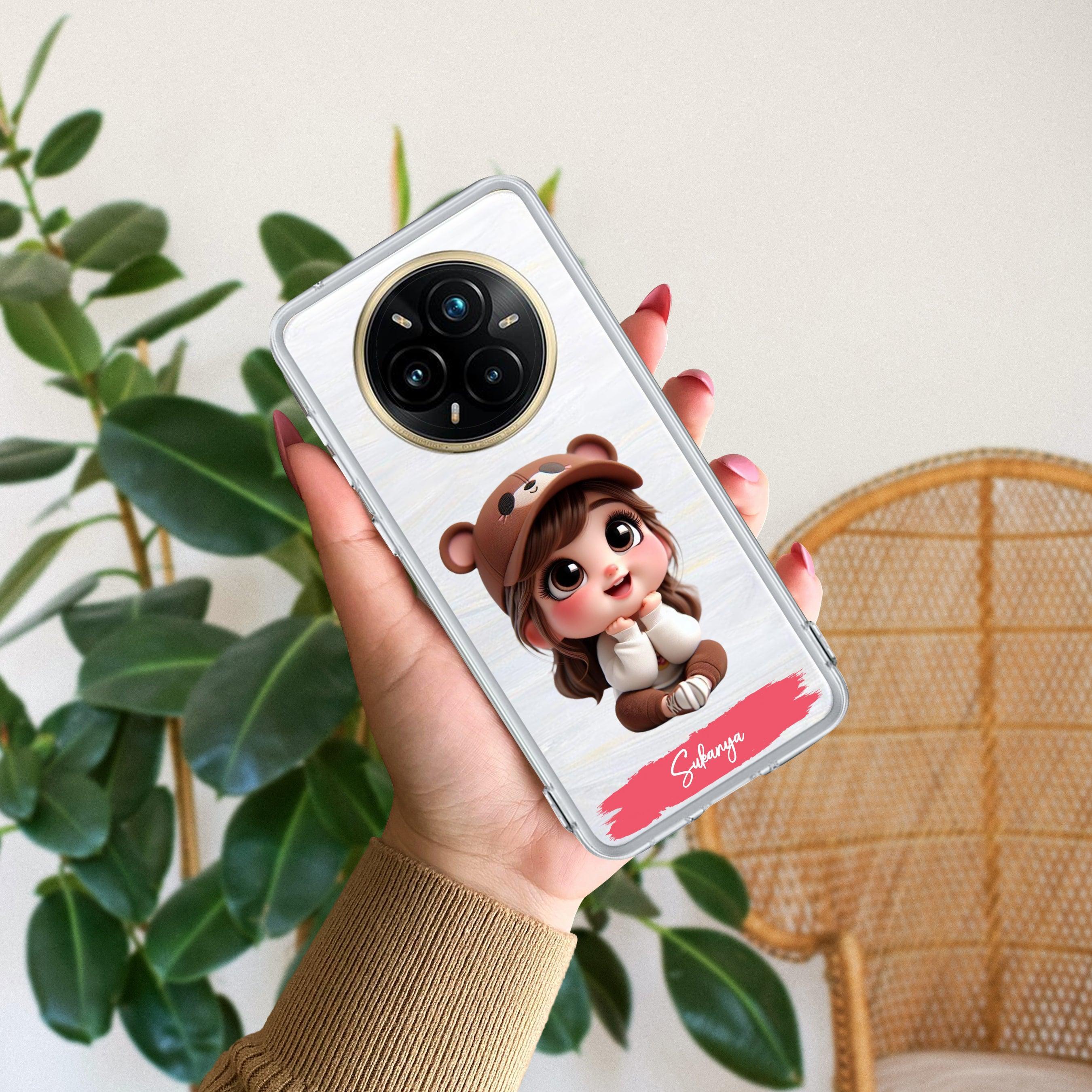 Little Girl Customize Transparent Silicon Case For Realme 12 Plus 5G