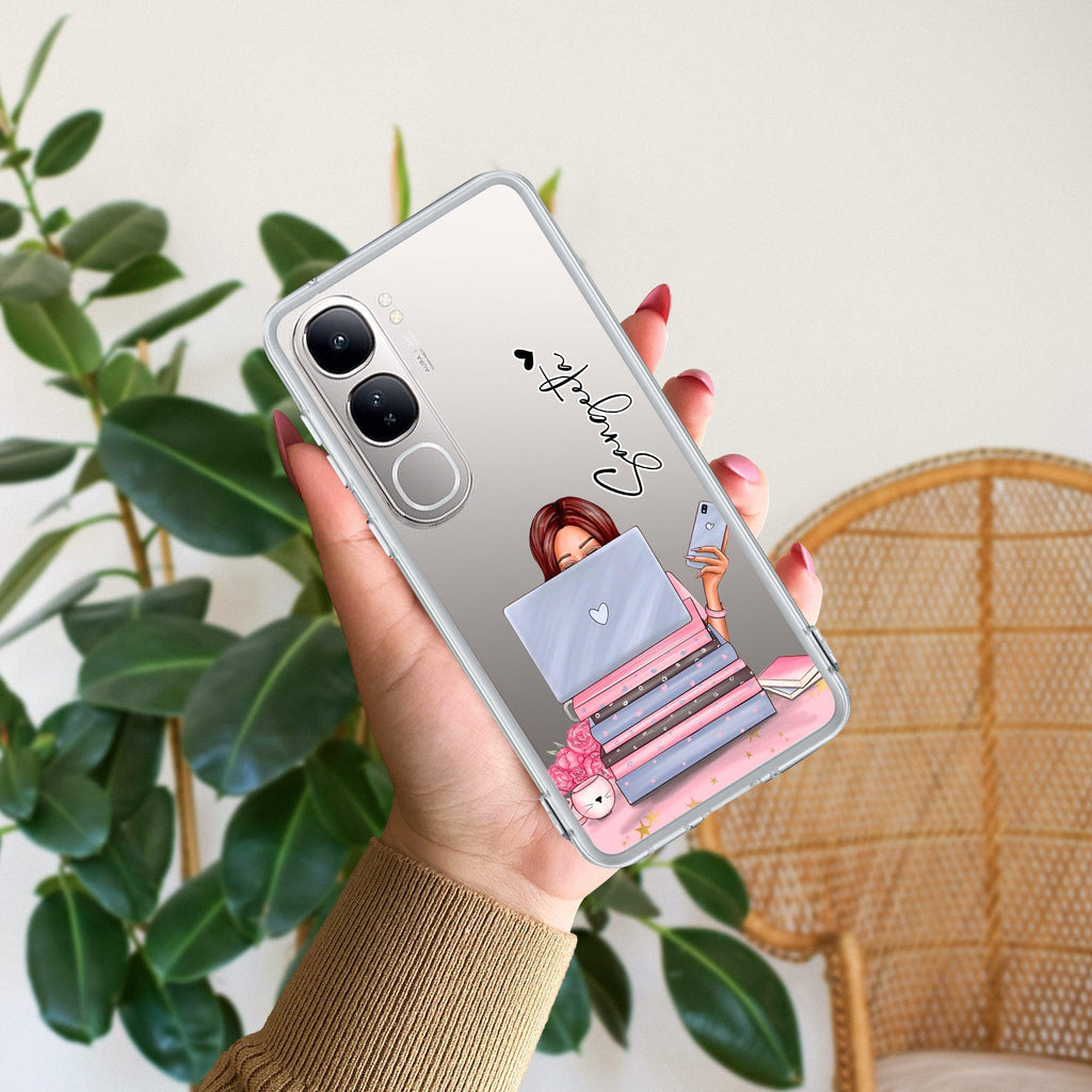 Lady Planner Customize Transparent Silicon Case For Vivo V21 5G