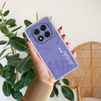 Customized luxury Purple leaves Transparent Silicon Case For Mi 11 Lite / Xiaomi 11 Lite NE 5G