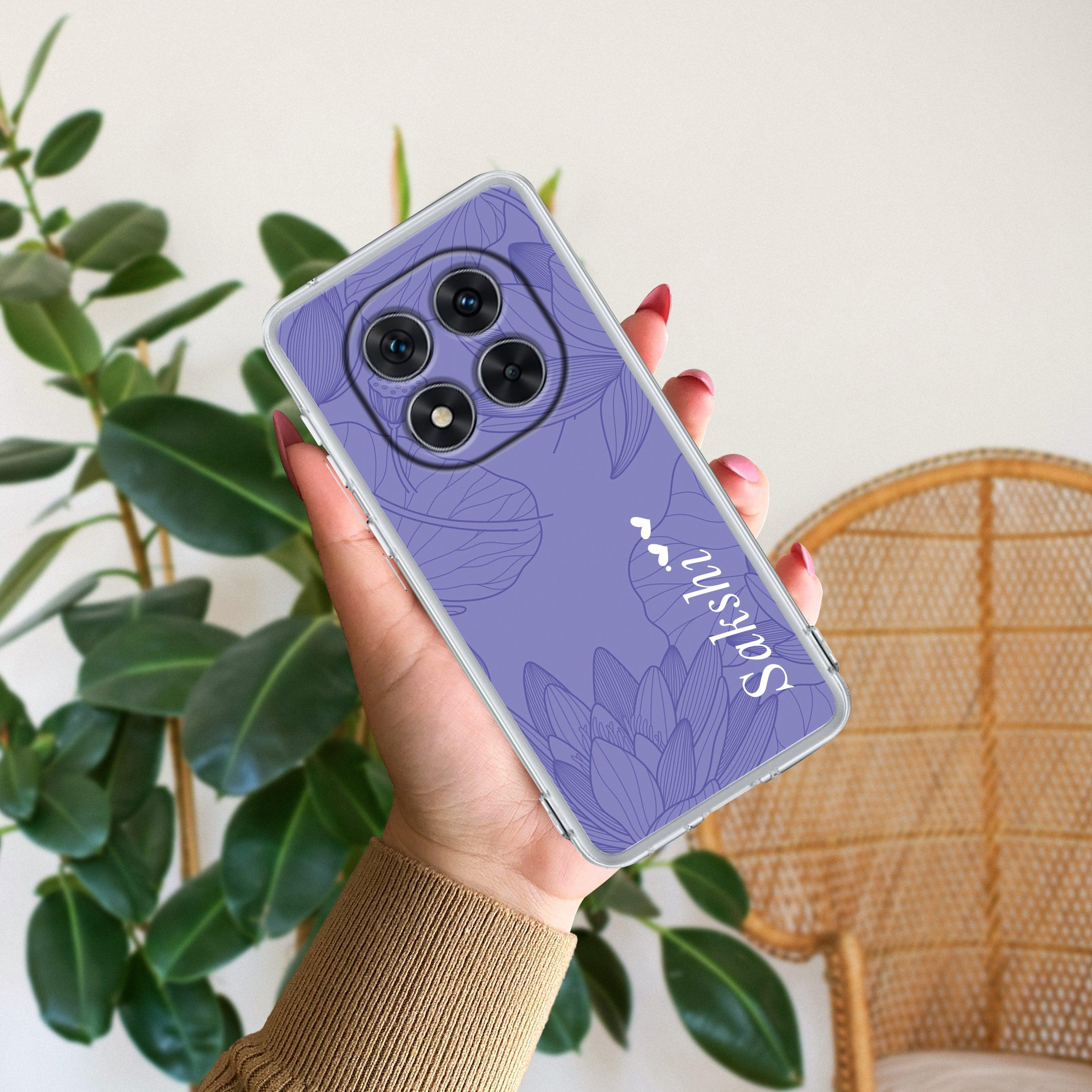 Customized luxury Purple leaves Transparent Silicon Case For Redmi/Xiaomi - ShopOnCliQ