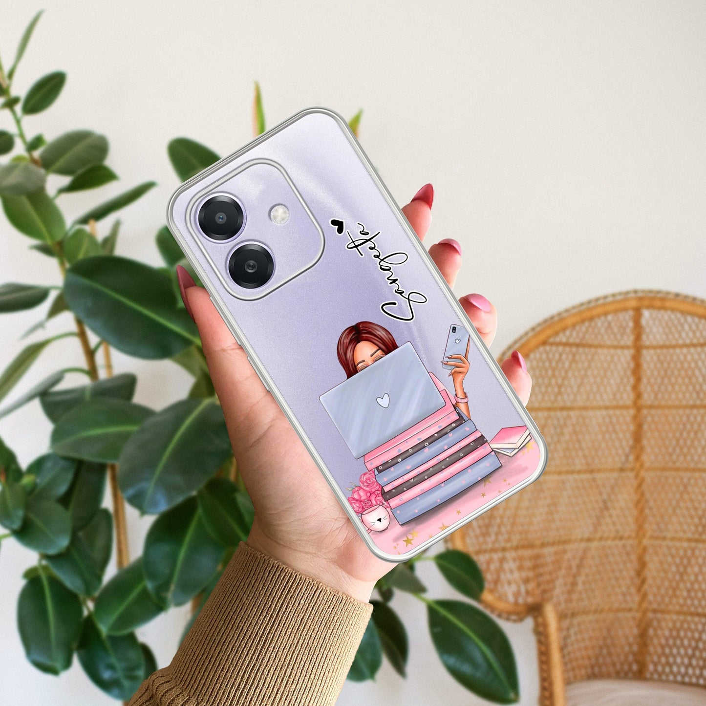 Lady Planner Customize Transparent Silicon Case For Oppo