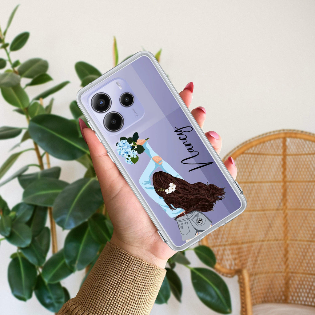 Flower Fusion Customize Transparent Silicon Case For Redmi/Xiaomi - ShopOnCliQ