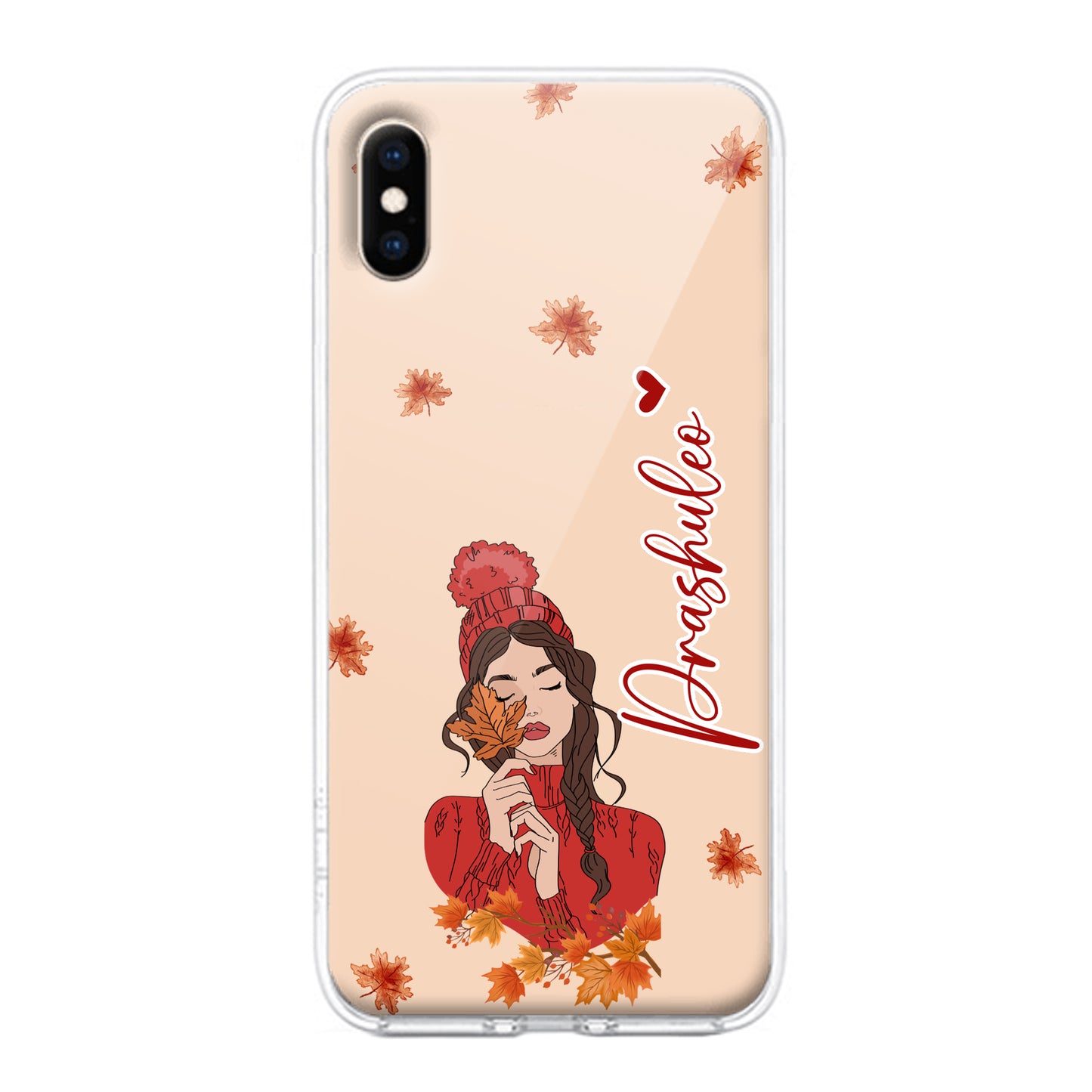 Daisy Flower Customize Transparent Silicon Case For iPhone