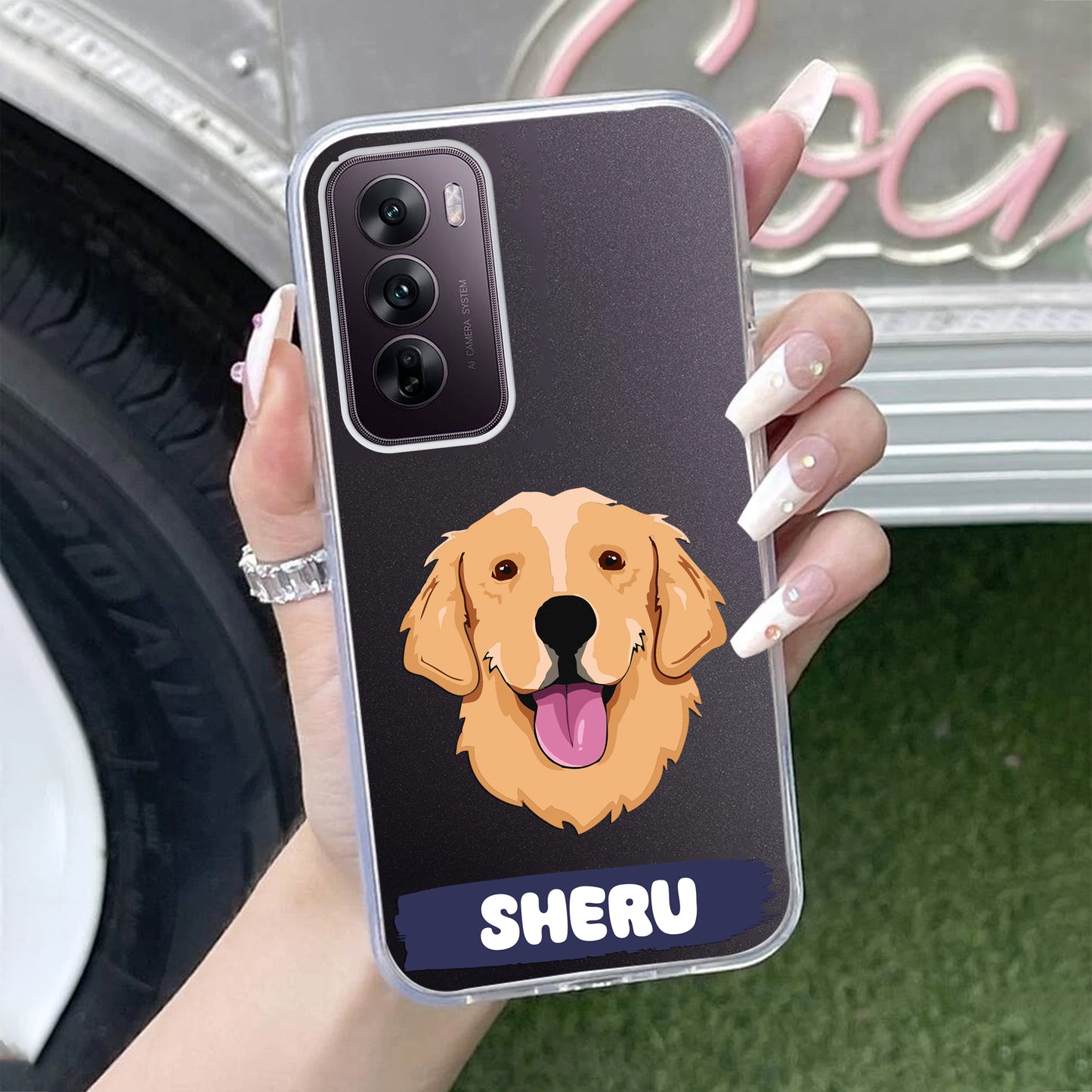 Dog Lovers Customize Transparent Silicon Case For Oppo