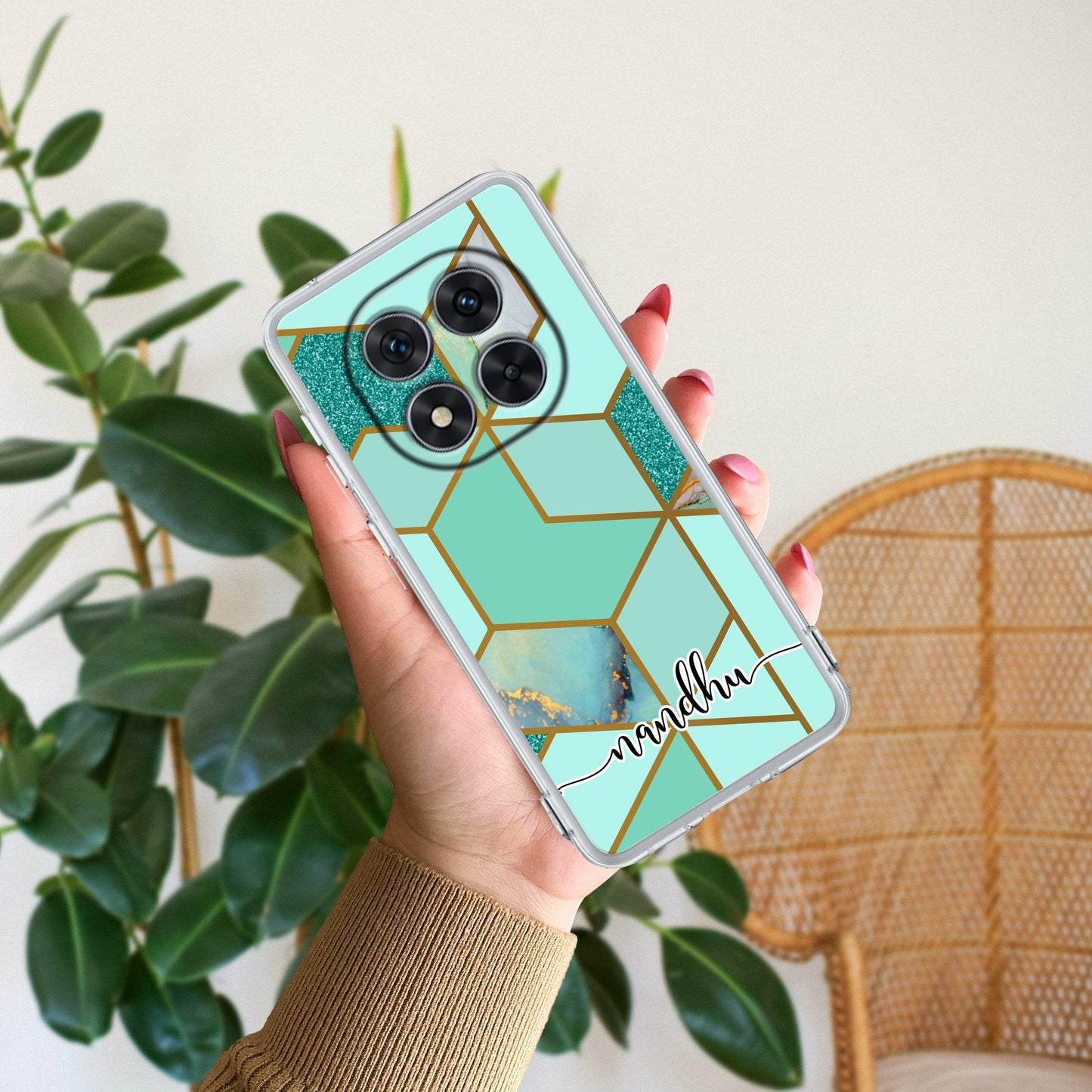 Braid Girl Customize Transparent Silicon Case For Poco