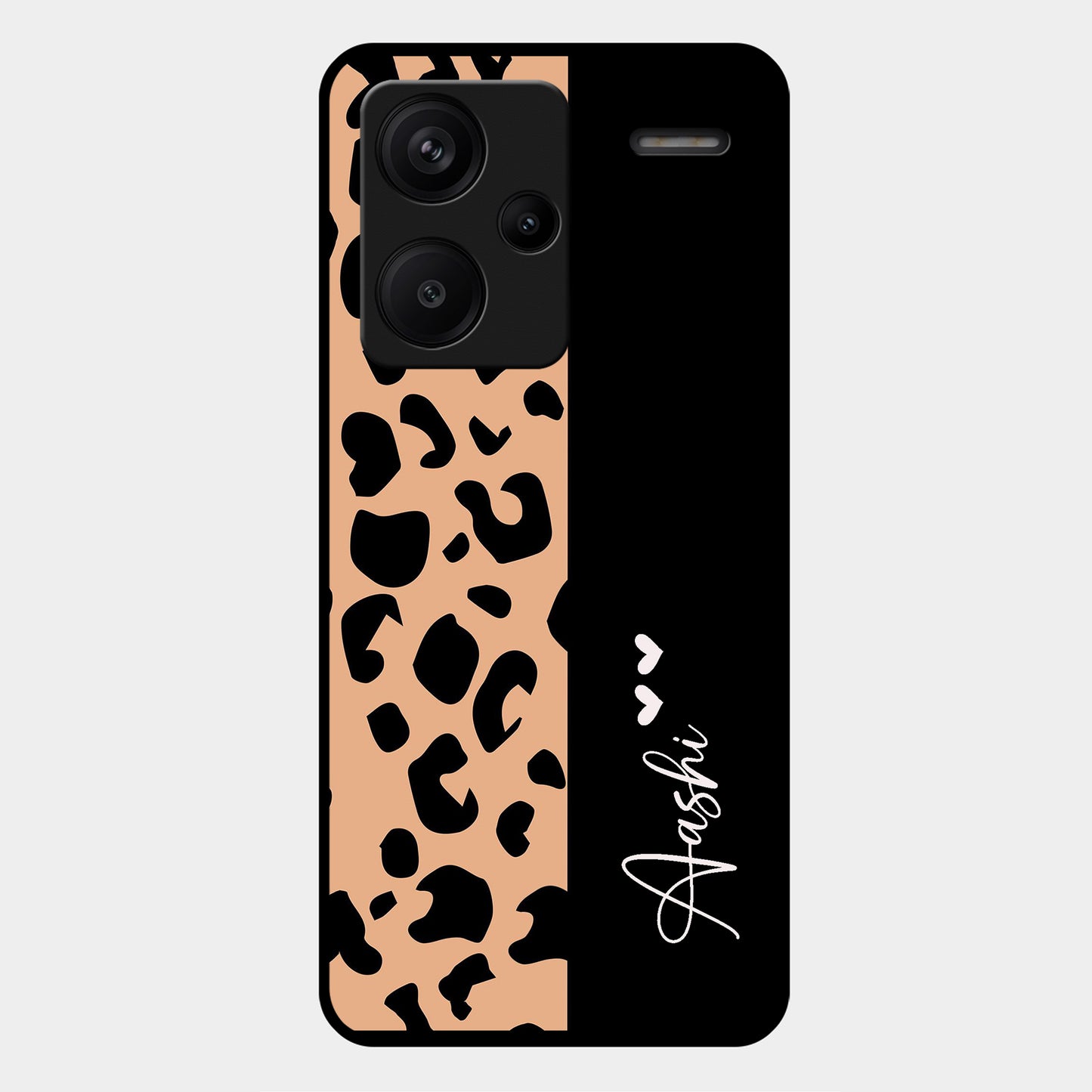 Leopard Glossy Metal Case Cover For Redmi