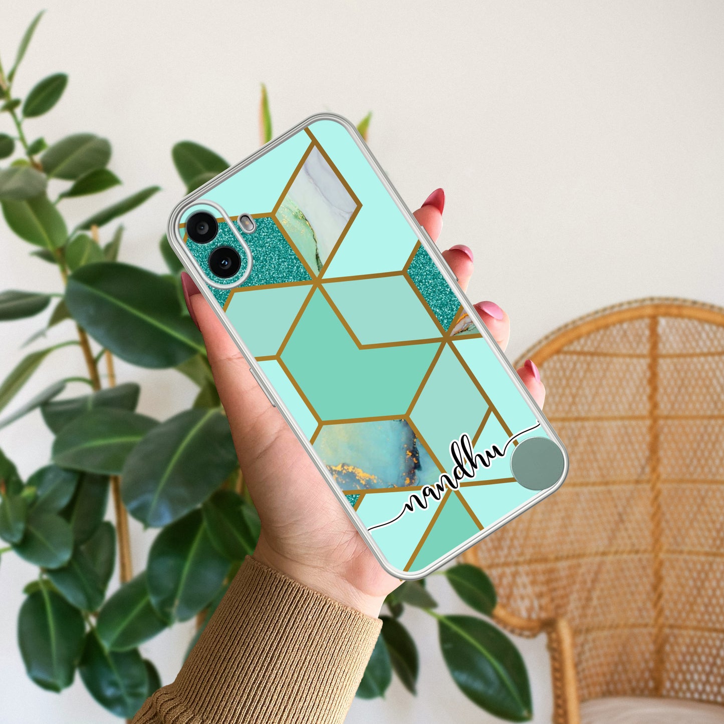 Marble Green Customize Transparent Silicon Case For Nothing - ShopOnCliQ