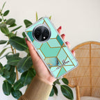 Marble Green Customize Anti Yellow Case For Oppo F27 5G