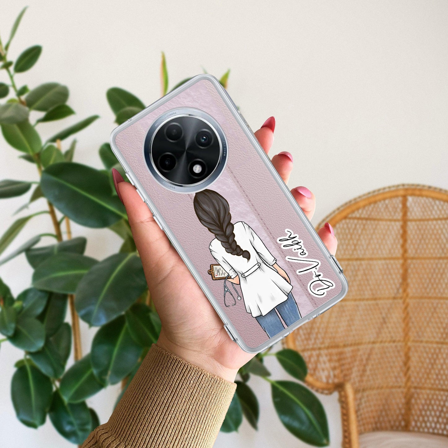 Doctor Customized Transparent Silicon Case For Oppo