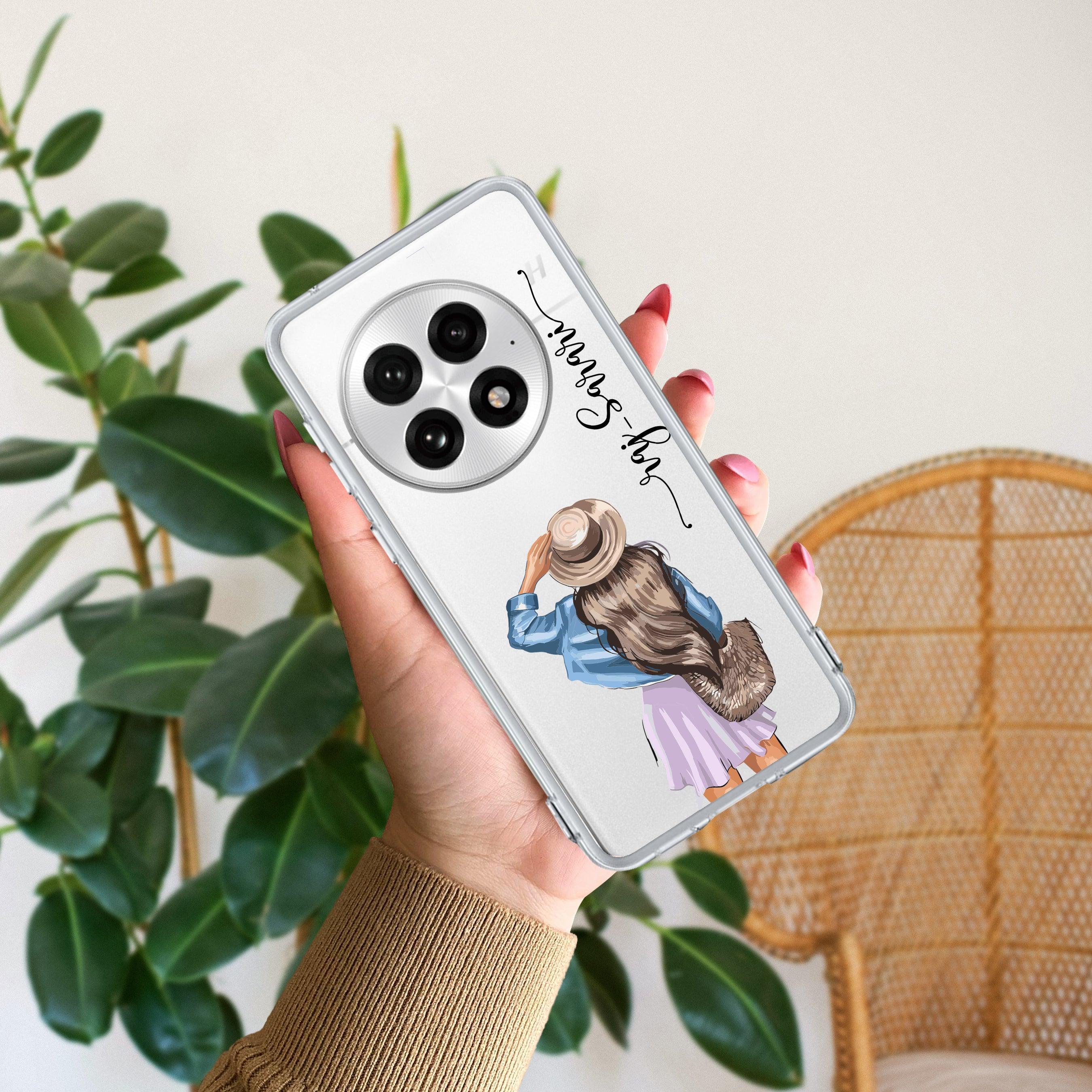 Girl With Hat Customize Transparent Silicon Case For OnePlus - ShopOnCliQ