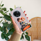 Cute Love Couple Customize Transparent Silicon Case For Oppo F27 Pro Plus 5G