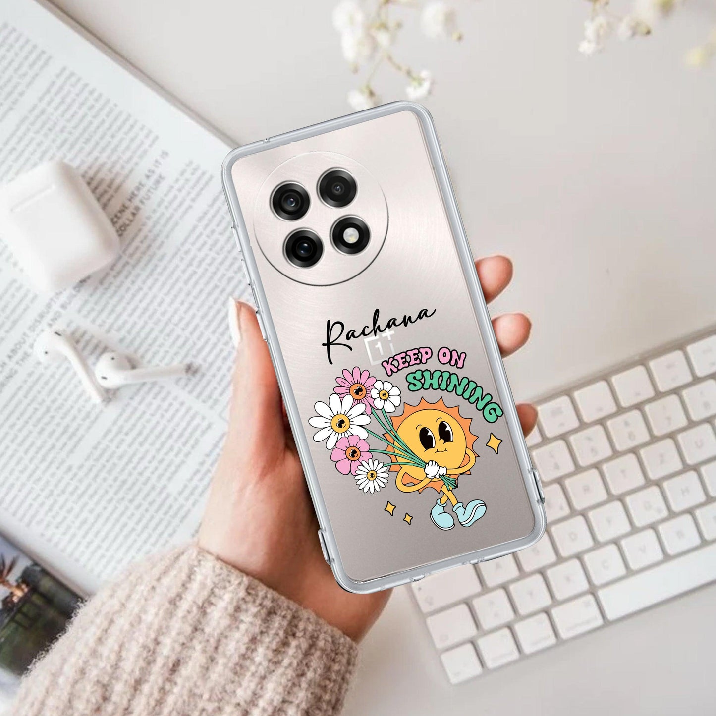 Keep Shining Customize Transparent Silicon Case For OnePlus