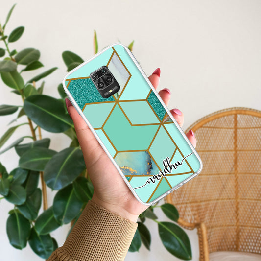 Marble Green Customize Transparent Silicon Case For Redmi/Xiaomi