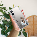 Girl With Flower Customize Transparent Silicon Case For Vivo - ShopOnCliQ