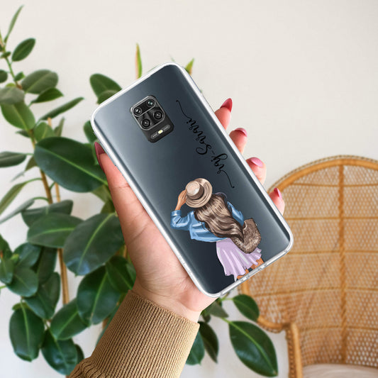 Girl With Hat Customize Transparent Silicon Case For Poco