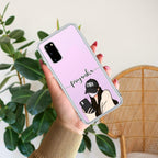 Stylish Girl With Cap Customize Transparent Silicon Case For Samsung Galaxy A33