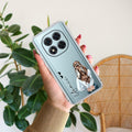 Girl With Flower Customize Transparent Silicon Case For Mi 10i