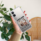 Couple Dream Transparent Silicon Case For Vivo V21 5G