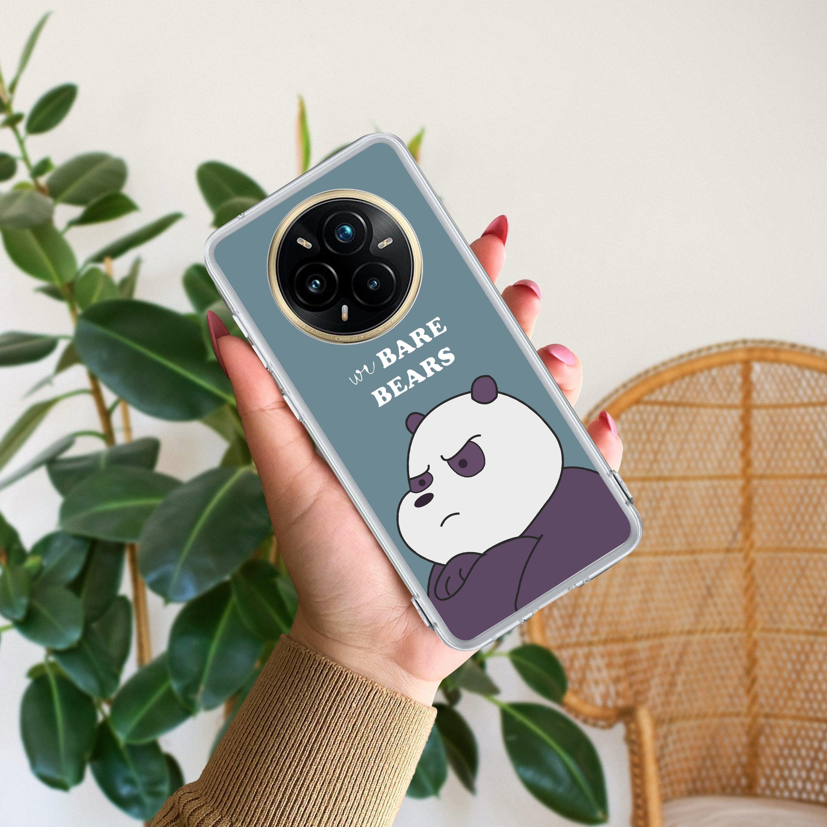 We Bare Bears Transparent Silicon Case Blue For Realme P1 5G