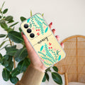 Blue Floral Customize Anti Yelllow Case For Realme 14x 5G