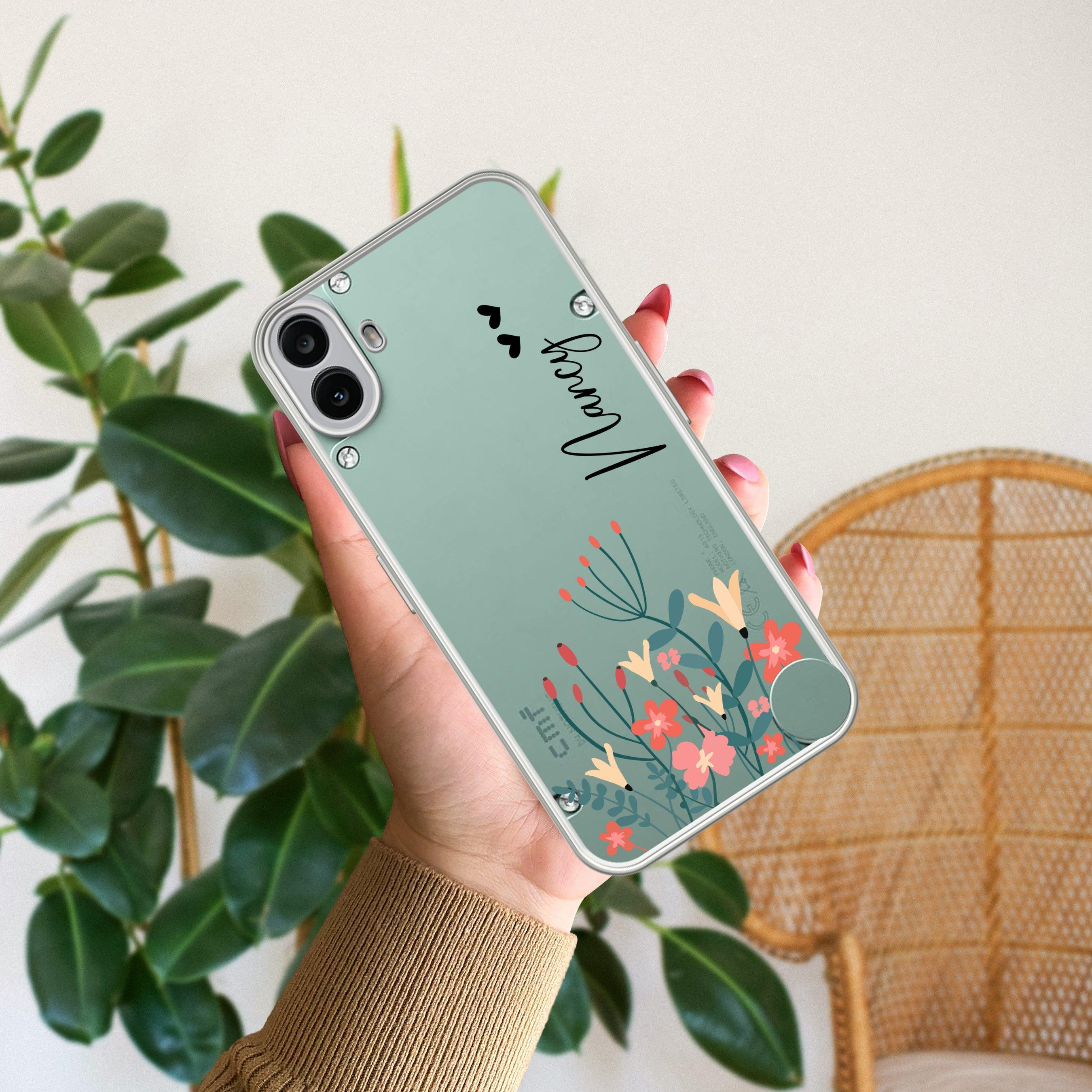 MultiColor Floral Customize Transparent Silicon Case For Nothing - ShopOnCliQ