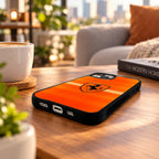 Orange Racing Horse Glass Phone Case